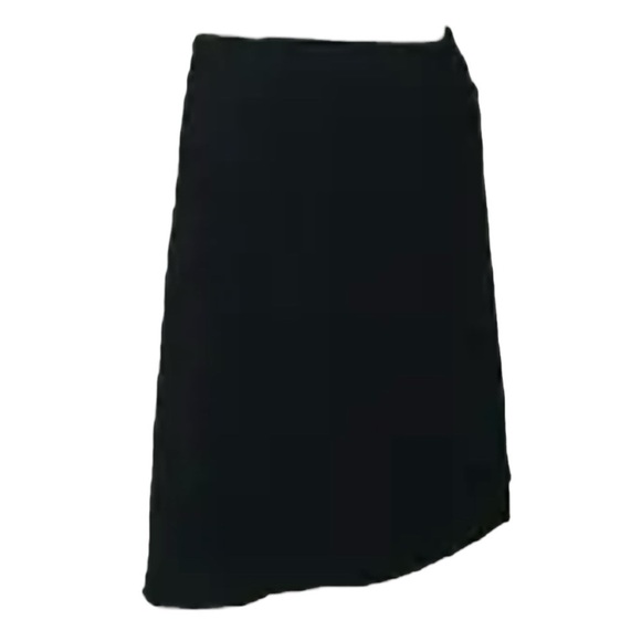 Ann Taylor Skirt Navy Blue Twee Preppy Nautical Coastal Work Quiet Luxury Wrap 8 - Picture 2 of 10